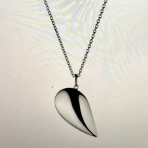 Georg Jensen Kette Artist Herz Anhänger 2007 Silber Jaqueline Rabun