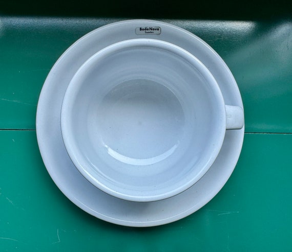 Boda Nova Sweden CUP & SAUCER White - Signe Persson-melin - Etsy