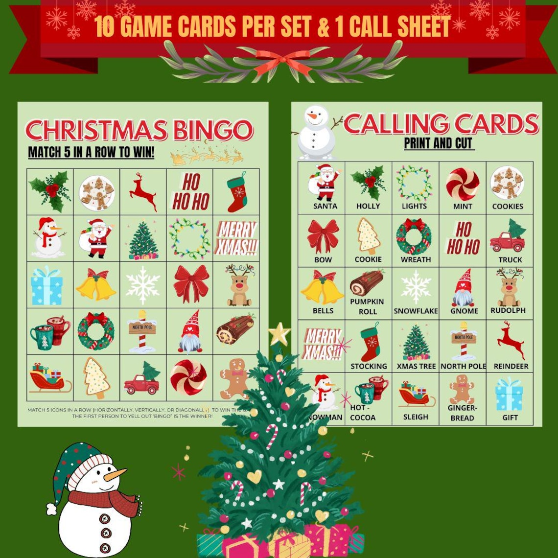 30 Christmas Printable Bingo Cards - Il 1140xN.6503479359 Kjs8