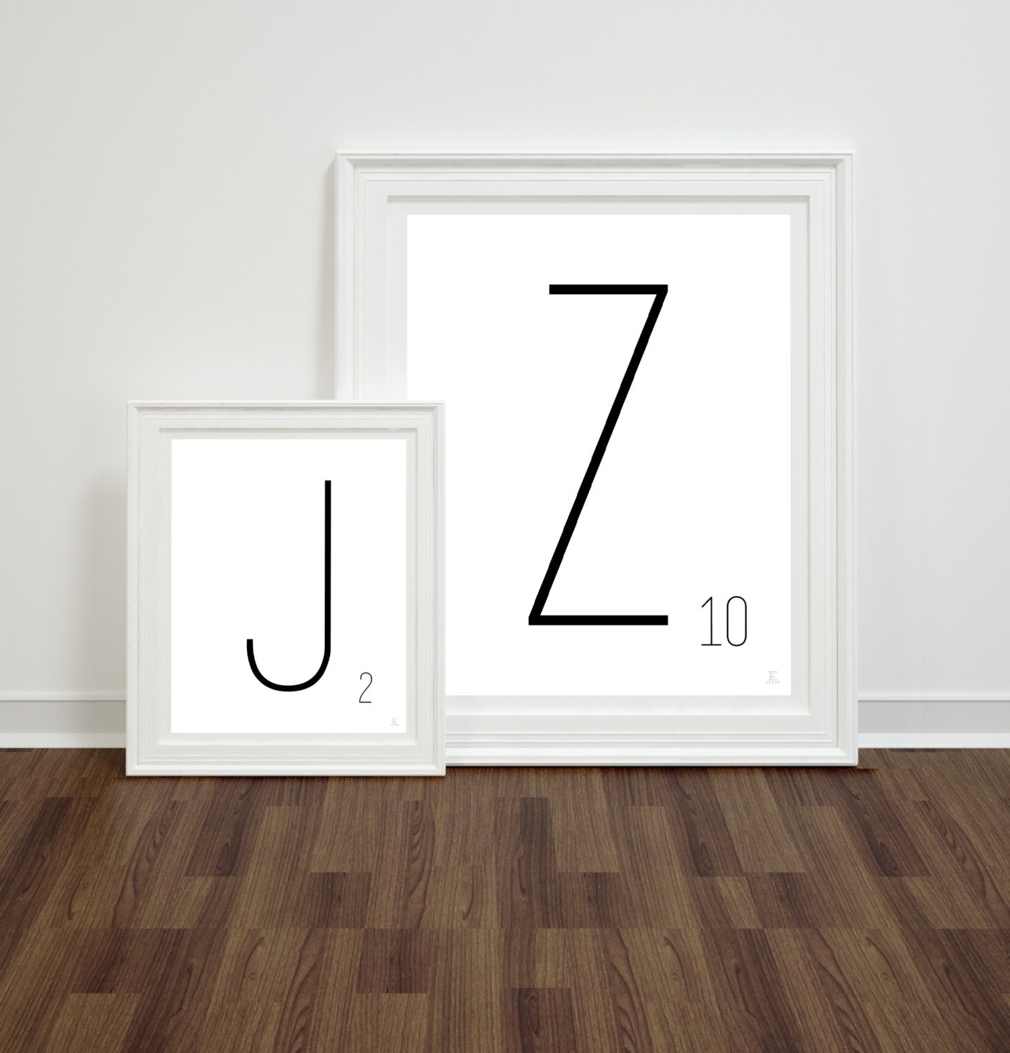 Scrabble Alphabet Letters Print Font Wall Art Lettering Etsy