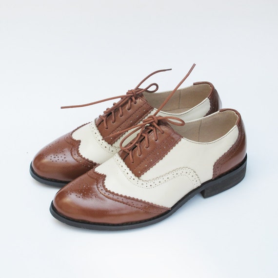vintage brogue handmade leather shoes