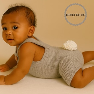Baby boy easter outfit | Newborn photo outfit | Baby boy coming home outfit | Bunny outfit |Baby romper | Knitted baby clothes