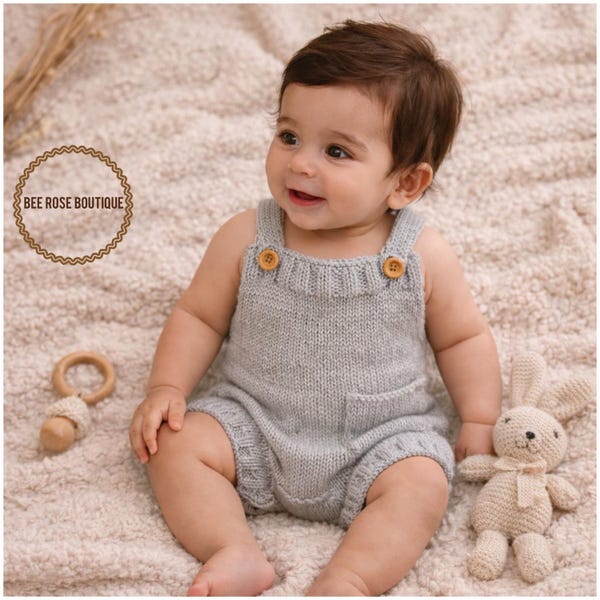 Knitted baby clothes | Newborn boy coming home outfit | Knit baby romper | hand knit baby clothes| newborn photo outfit | 0-24M, Preemie boy