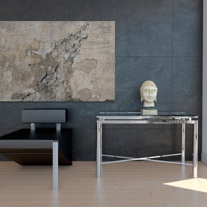Canvas print abstract industrial concrete minimalism imagem 3