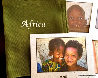 Children of Africa Images printed on Banana Paper Card Stock