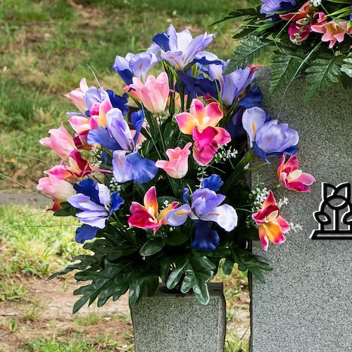 Pink Wildflower Mix Cemetery Flowers for Vase Mothers Day Etsy