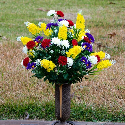 Pink Wildflower Mix Cemetery Flowers for Vase Mothers Day Etsy