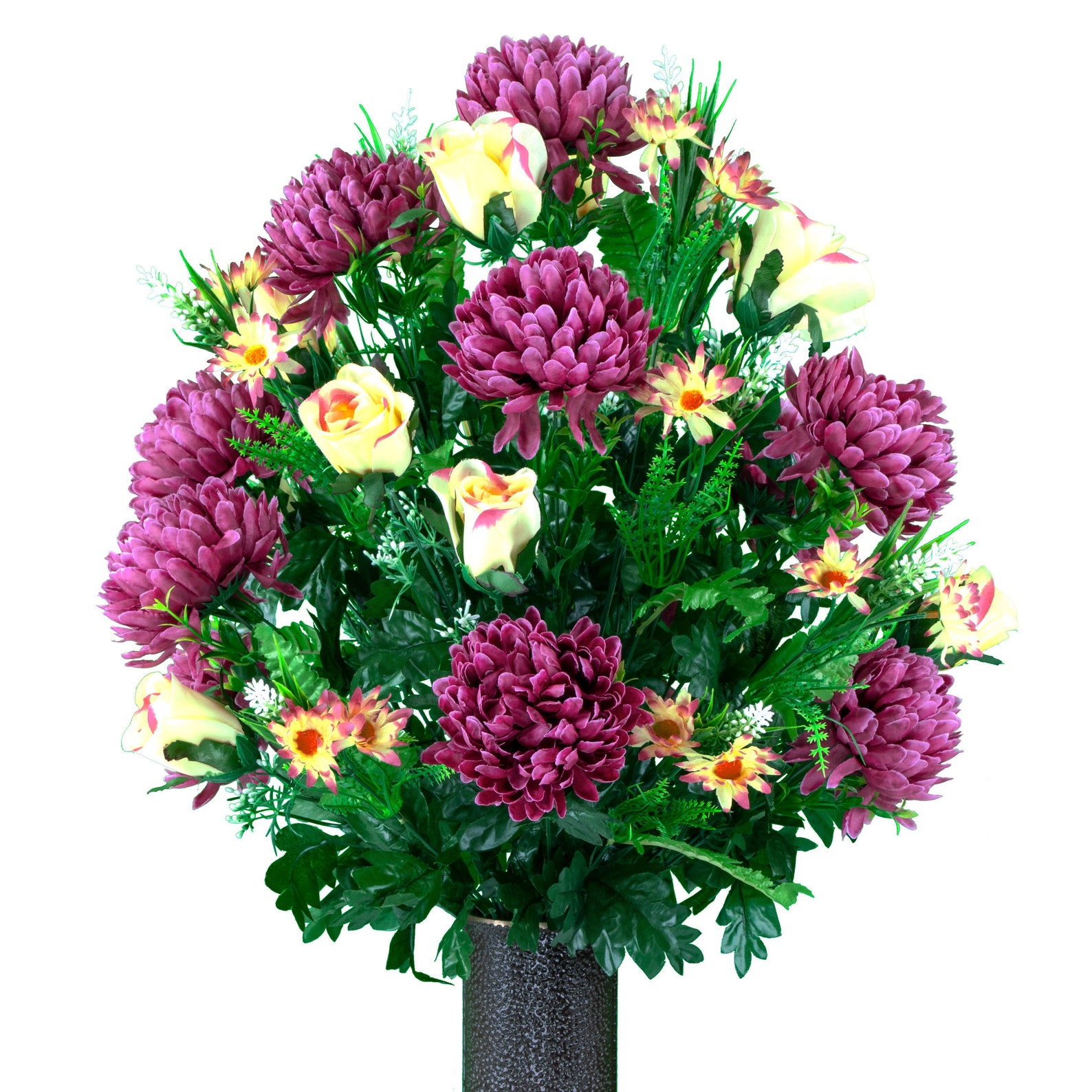 Plum Mum and Cream Pink Rose Bud Cemetery Flower for Vase Etsy