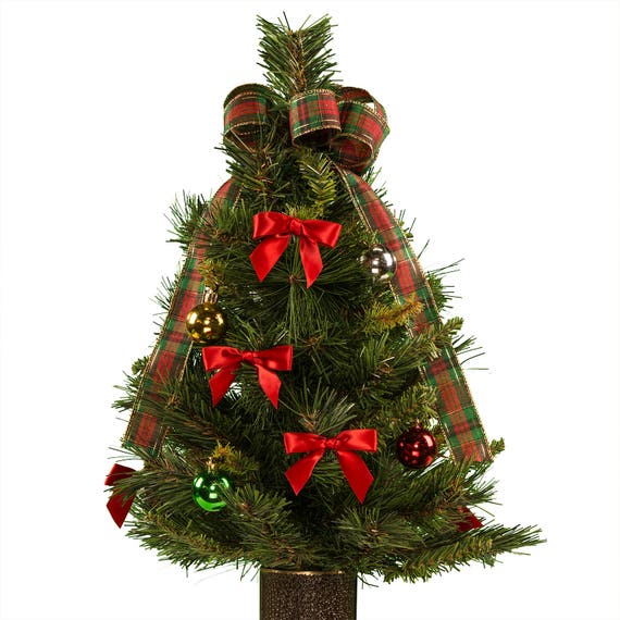 Cemetery Christmas Tree Artificial Decorated Christmas Tree Etsy