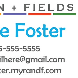 Rodan and Fields Address Labels Printed Stickers 1 x 2.625 30 per page image 2