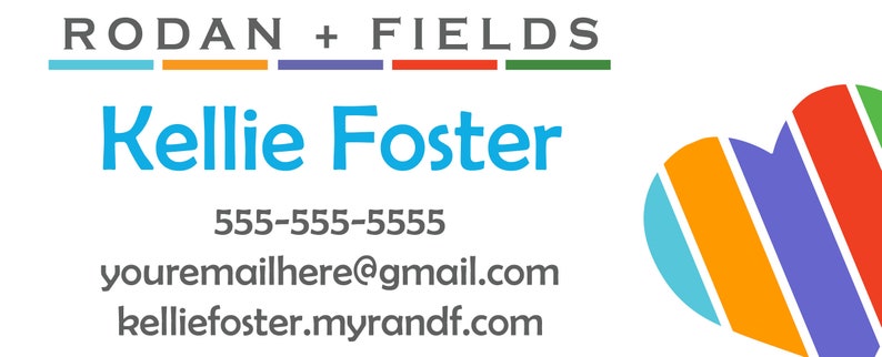 Rodan and Fields Address Labels Printed Stickers 1 x 2.625 30 per page image 2