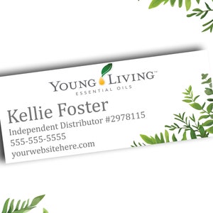 Young Living Sticker Address Label / Essential Oils Product Labels / Printed Stickers / 1" x 2.625" / 30 per page