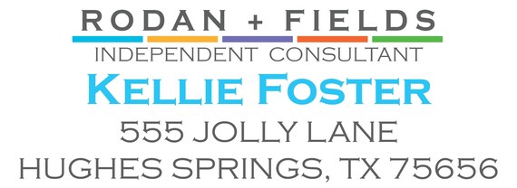 Rodan and Fields Stickers / Rodan + Fields Return Address Labels / DIGITAL FILE / .5
