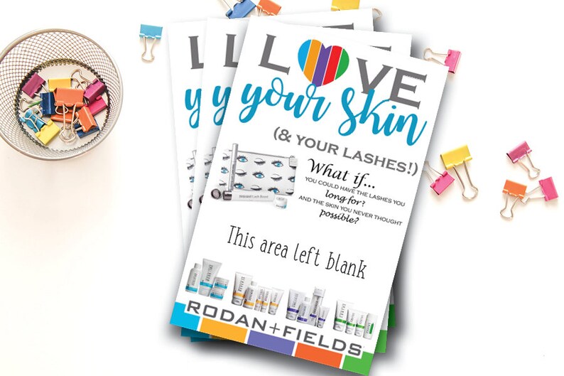 Rodan and Fields Handout Rodan Fields Marketing Flyer Lashboost R F Ad Skin Care Business Regimens INSTANT DOWNLOAD