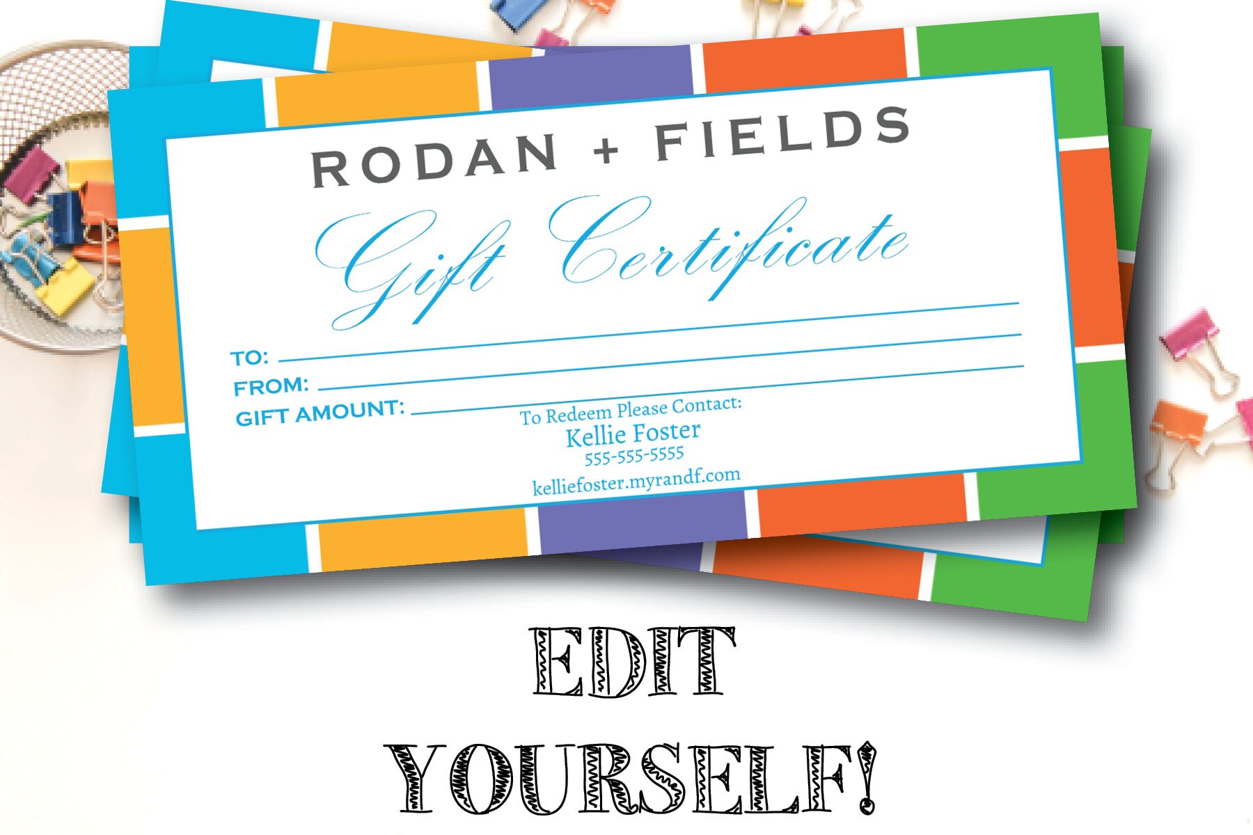 Rodan and Fields Gift Certificate Rodan and Fields Gift Card RF Gift