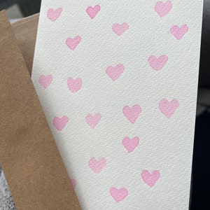 Cartes de Voeux - Saint Valentin Coeurs Roses