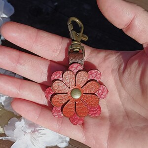 Rot, Orange und Rot Leder Blumen Geldbörse Charme, 9 Styles, Taschen Flair, Clip, Weiß, Burgund, Braun, Blau, Türkis, Gelb, Olive, Blau