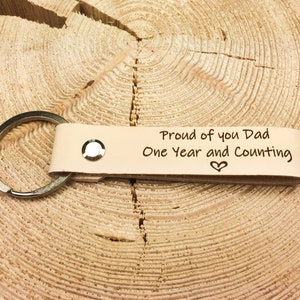 Custom Alcoholics Anonymous Sobriety Keychain - Daves Trophies