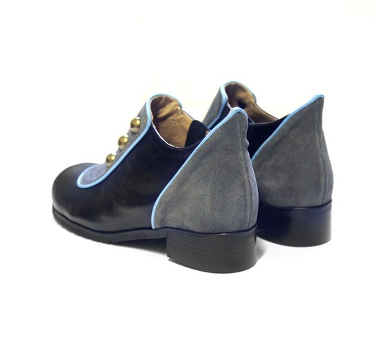 Vintage Frauen Winterschuhe, schwarz flache kurze Stiefel, echtes Lederschuhe, schwarze Frauen Lederschuhe, schwarze Lederschuhe, Knöpfe Schuhe Vintage Frauen Winterschuhe, schwarz flache kurze Stiefel, echtes Lederschuhe, schwarze Frauen Lederschuhe, schwarze Lederschuhe, Knöpfe Schuhe