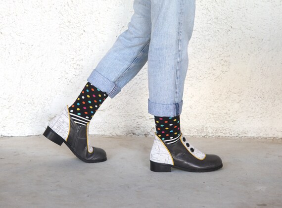 Damen Winterschuhe, dunkel grau flache kurze schicke Leder Booties mit Knöpfen Schuhe, Stiefel, echtes Leder Damen Lederschuhe Damen Winterschuhe, dunkel grau flache kurze schicke Leder Booties mit Knöpfen Schuhe, Stiefel, echtes Leder Damen Lederschuhe
