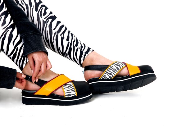 designer yellow sandals