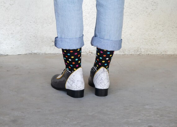 Damen Winterschuhe, dunkel grau flache kurze schicke Leder Booties mit Knöpfen Schuhe, Stiefel, echtes Leder Damen Lederschuhe Damen Winterschuhe, dunkel grau flache kurze schicke Leder Booties mit Knöpfen Schuhe, Stiefel, echtes Leder Damen Lederschuhe