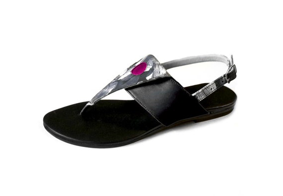black summer sandals