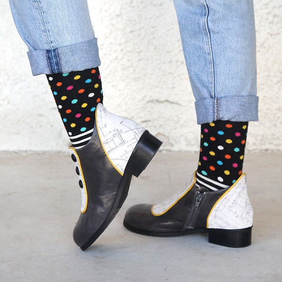 Damen Winterschuhe, dunkel grau flache kurze schicke Leder Booties mit Knöpfen Schuhe, Stiefel, echtes Leder Damen Lederschuhe Damen Winterschuhe, dunkel grau flache kurze schicke Leder Booties mit Knöpfen Schuhe, Stiefel, echtes Leder Damen Lederschuhe