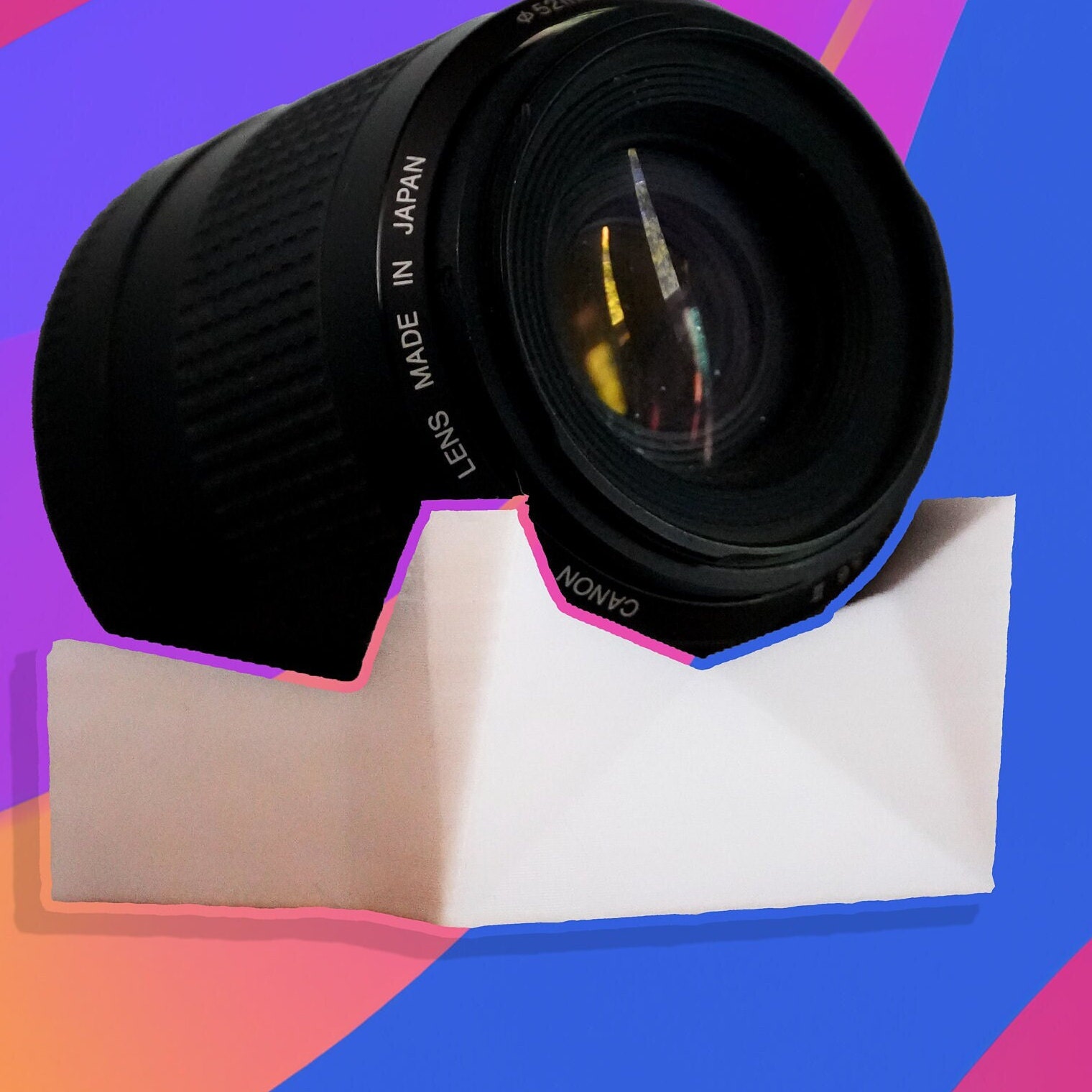 Shiny White Camera Lens Display Stand DSLR Lens Display Etsy