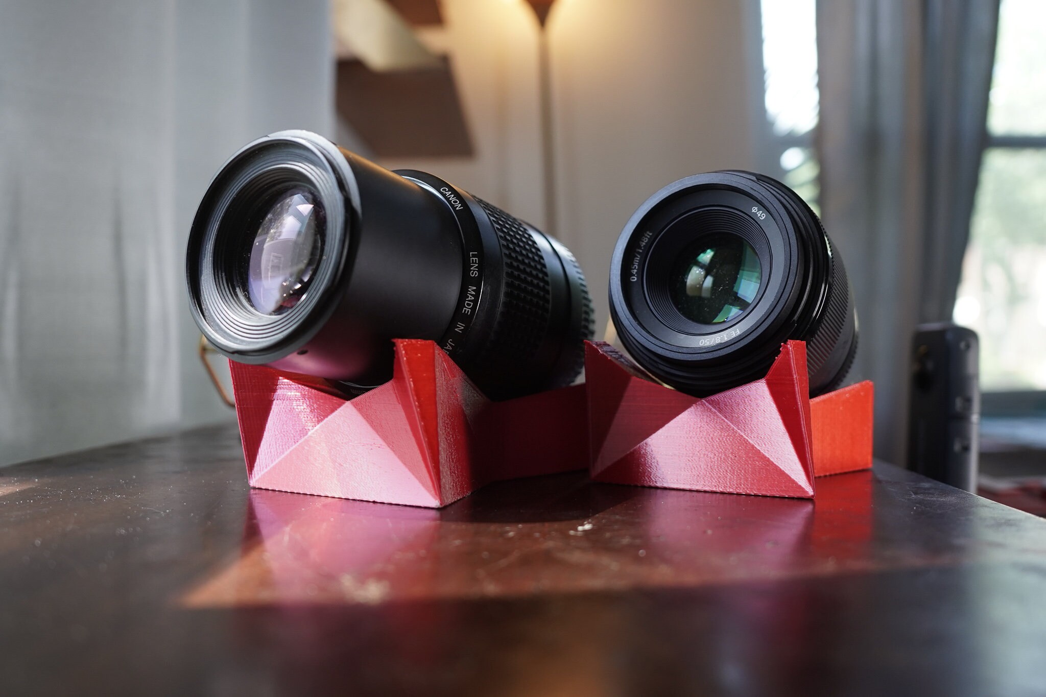 Shiny Red Camera Lens Display Stand DSLR Lens Display Stand Etsy