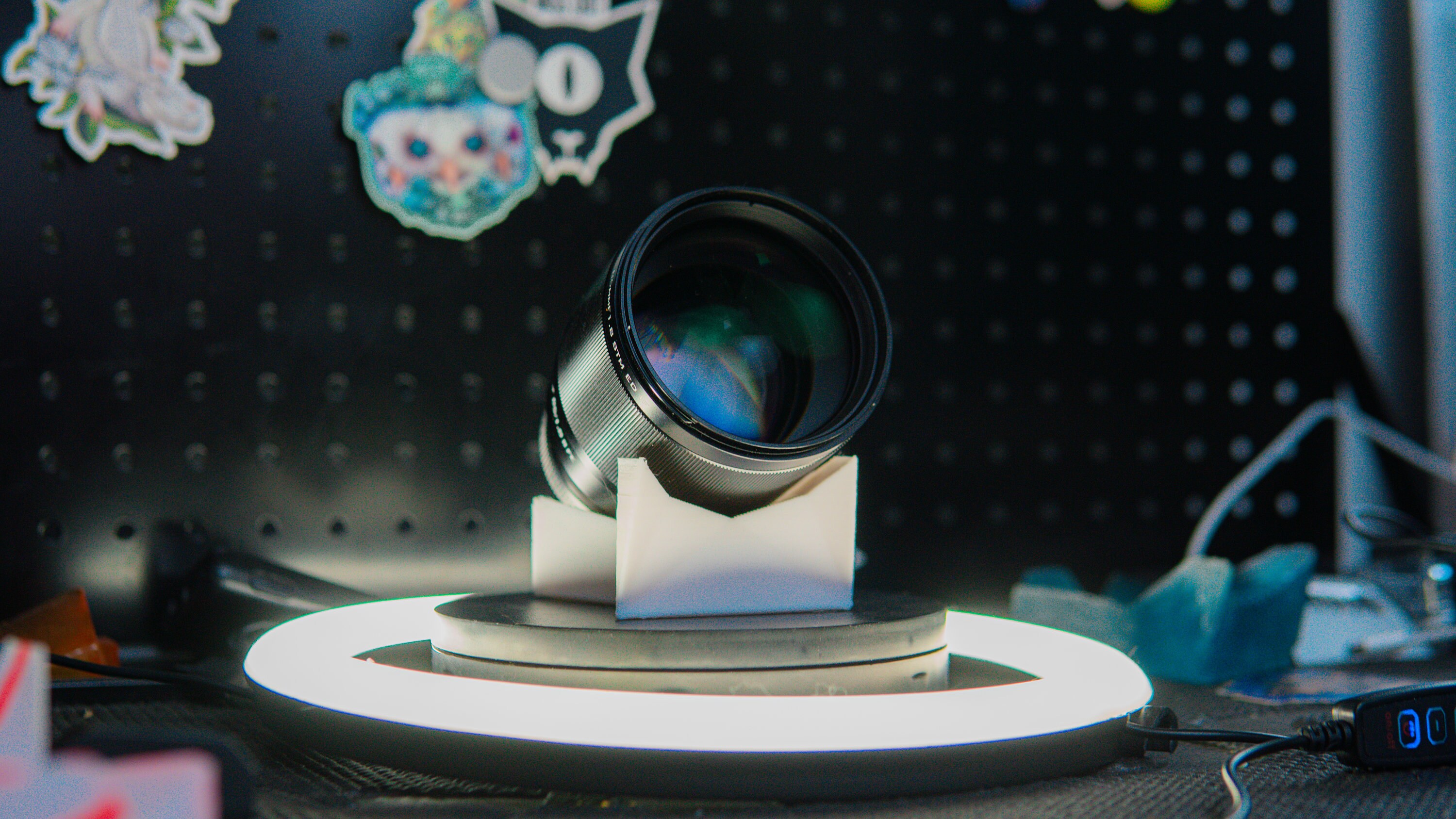 Shiny White Camera Lens Display Stand DSLR Lens Display Etsy