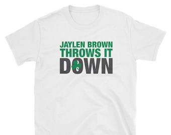 Jaylen Brown Throws It Down Celtics T Shirt