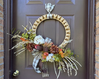 Fall Wreath, Fall Home Decor,  Fall Floral Wreath For Front Door, Farmhouse Decor