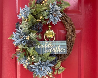 Fall Wreath, Winter Wreath, Farmhouse