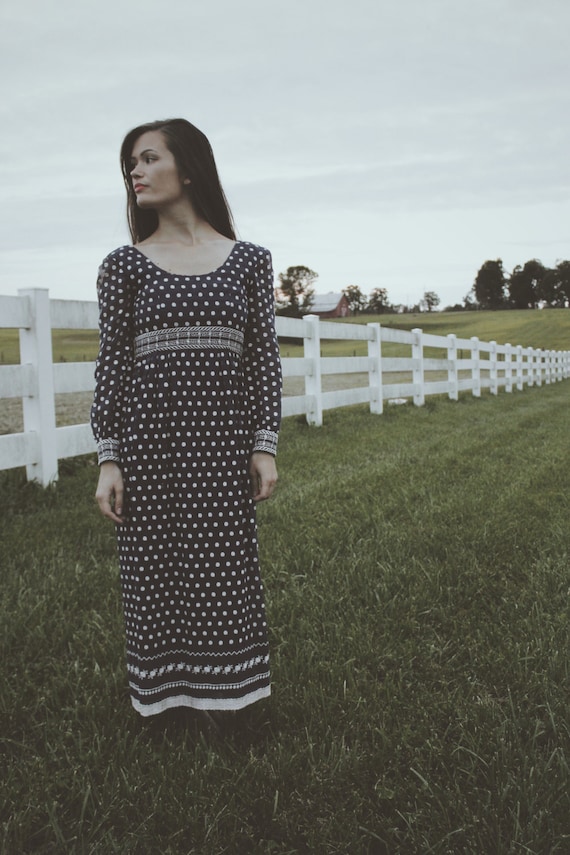 Blue Buffalo Peasant Dress