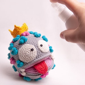 PATTERN -Virus Monster - crochet pattern, amigurumi pattern, pdf, - Instant Download