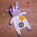 PATTERN - Unicorn Ragdoll - crochet pattern, amigurumi pattern, pdf, - Instant Download - Unicorn Cuddler - Blankie Baby Blanket  