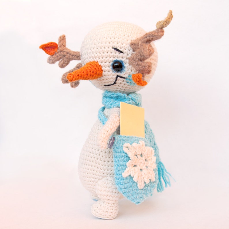 PATTERN Snowman Lu crochet pattern, amigurumi pattern, pdf image 5