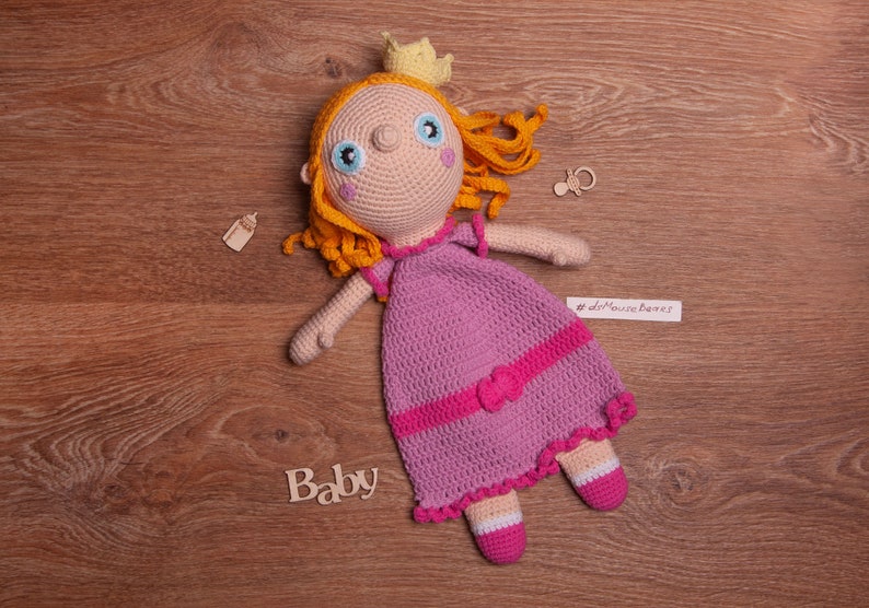 PATTERN - Princess Ragdoll - crochet pattern, amigurumi pattern, pdf, - Instant Download - Princess Cuddler - Blankie Baby Blanket 