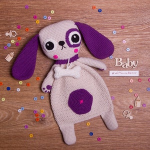 PATTERN - Puppy Ragdoll - crochet pattern, amigurumi pattern, pdf, - Instant Download - Dog  Cuddler - Blankie Baby Blanket