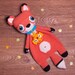 PATTERN - Fox Ragdoll - crochet pattern, amigurumi pattern, pdf, - Instant Download - Fox Cuddler - Blankie Baby Blanket 