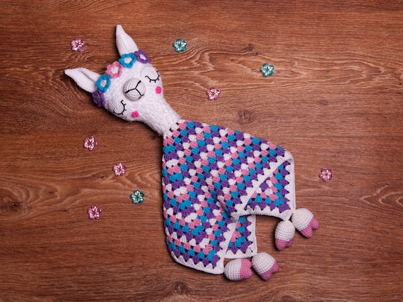 Crochet llama online baby blanket