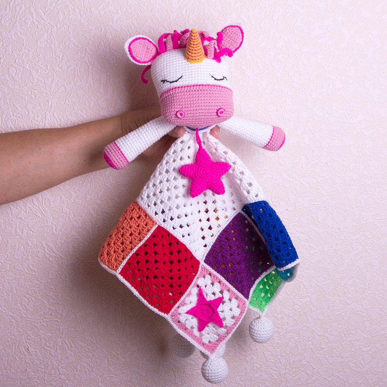 PATTERN Unicorn Lovey Crochet Pattern Amigurumi Pattern Etsy