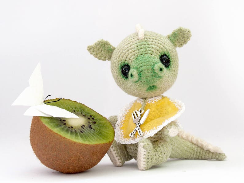 PATTERN Miniature Crochet Dragon Amigurumi Toy baby dragon OOAK image 2