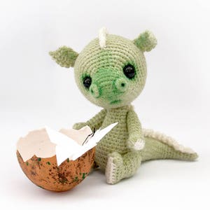 PATTERN Miniature Crochet Dragon Amigurumi Toy baby dragon OOAK image 5