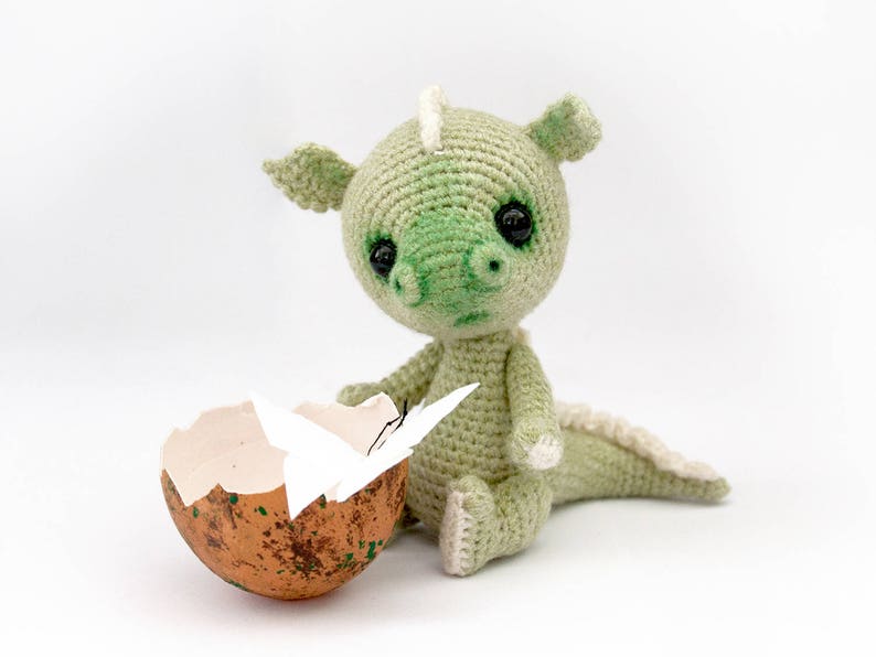 PATTERN Miniature Crochet Dragon Amigurumi Toy baby dragon OOAK image 5