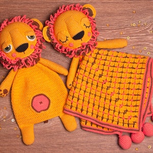 SET PATTERN Lionet Lovey & Lionet Ragdoll crochet amigurumi pattern, pdf, instant download image 1