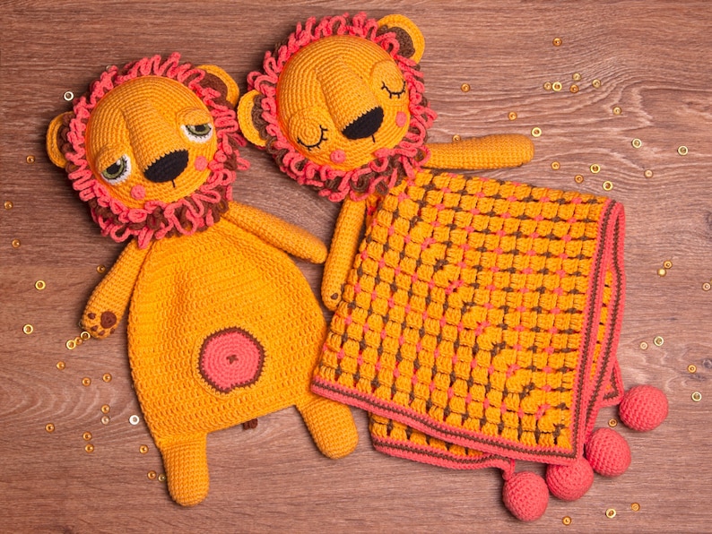 SET PATTERN Lionet Lovey & Lionet Ragdoll crochet amigurumi pattern, pdf, instant download image 1