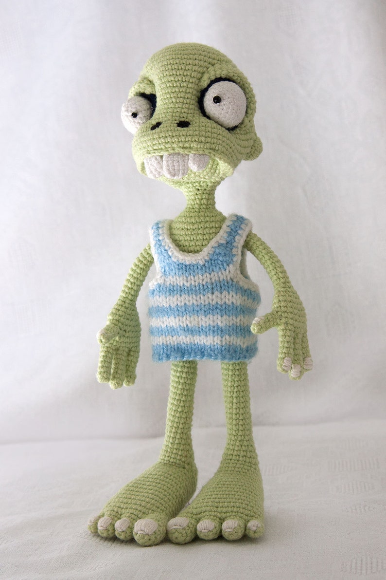 PATTERN Zombie boy crochet pattern, amigurumi pattern, pdf image 5