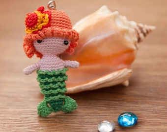 PATROON - Zeemeermin - gehaakt poppenpatroon, amigurumi poppenpatroon, pdf - Direct downloaden